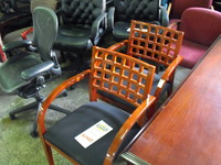 Guest/Side chair Cherryman checkerboard back chair