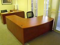 CHERRYMAN Furniture Amber Bowfront L-desk
