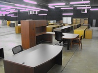 New Office Desks Cherryman U-shape bullet desk w/ wardrobe
