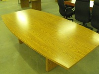 Conference Table 8' oak laminate conference table