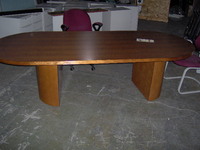 Conference Table 8' Wood Conference Table