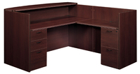 Office Desks New amber reception desk