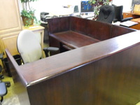 Office Desks Used L-shape reception desk