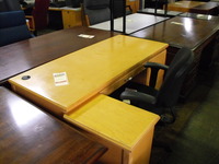 Office Desks Used Maple L-desk